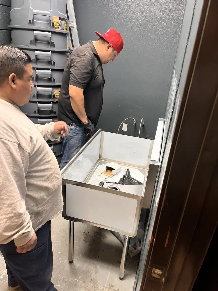 Commercial plumbing and sink installation in Briarcrest