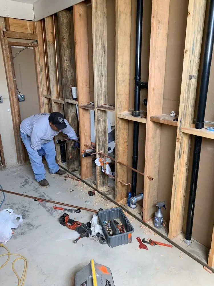 Commercial rough-in plumbing for Water Heater Replacement in Briarcrest